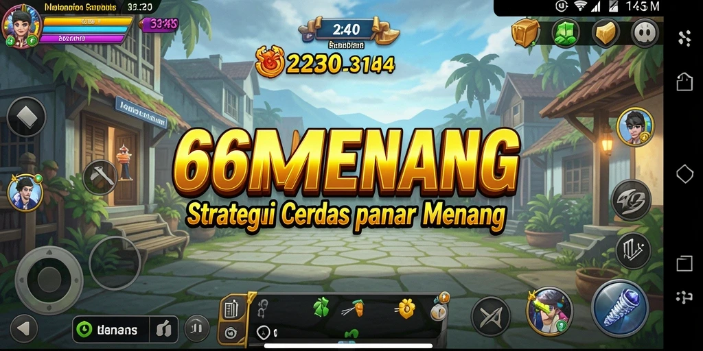 Screenshot gameplay 66MENANG menunjukkan strategis dan ketegangan permainan.
