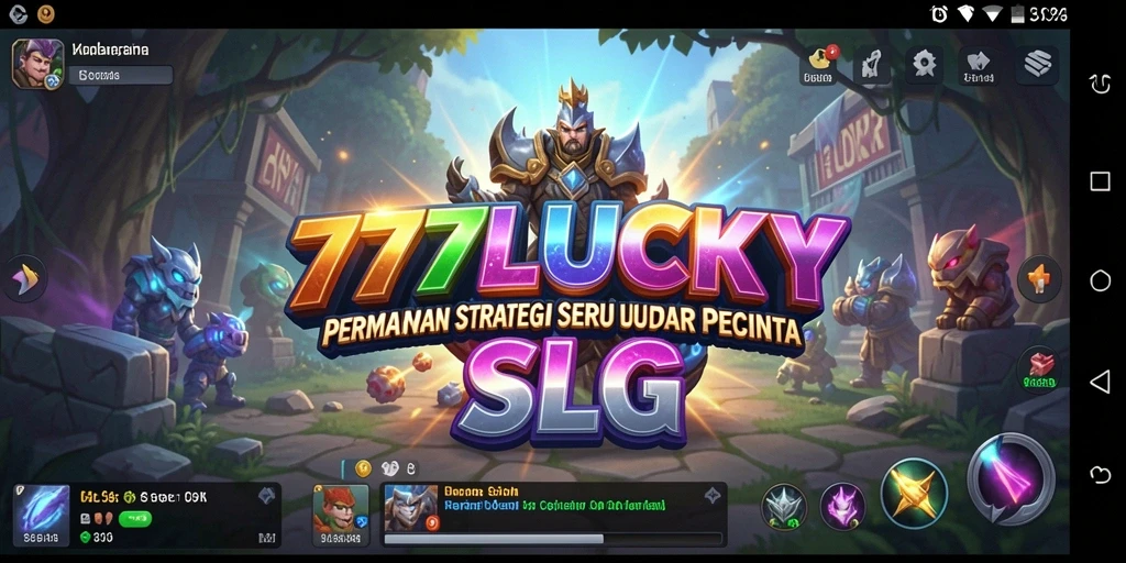 Tampilan screenshot utama dari gameplay dan strategi SLG.