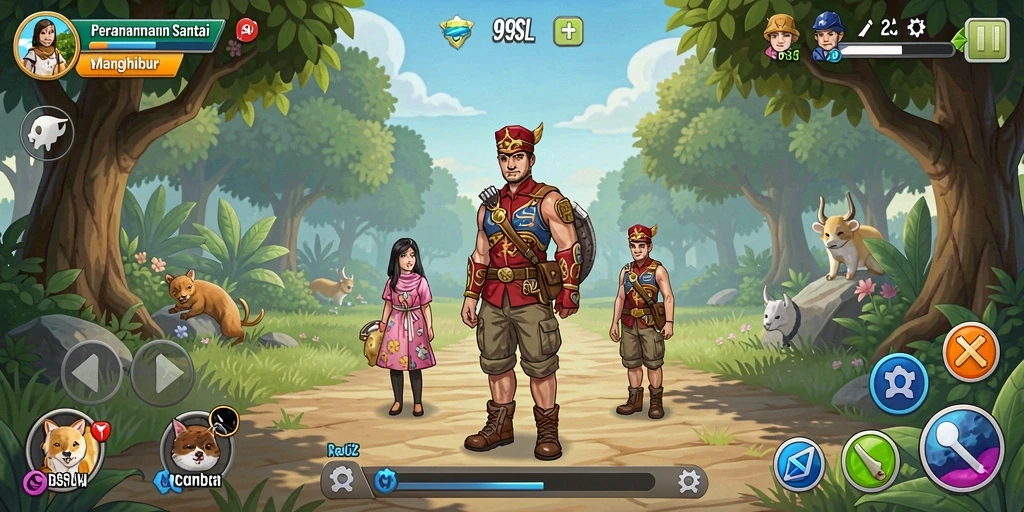 Tampilan gameplay 99SL yang seru dan menghibur.