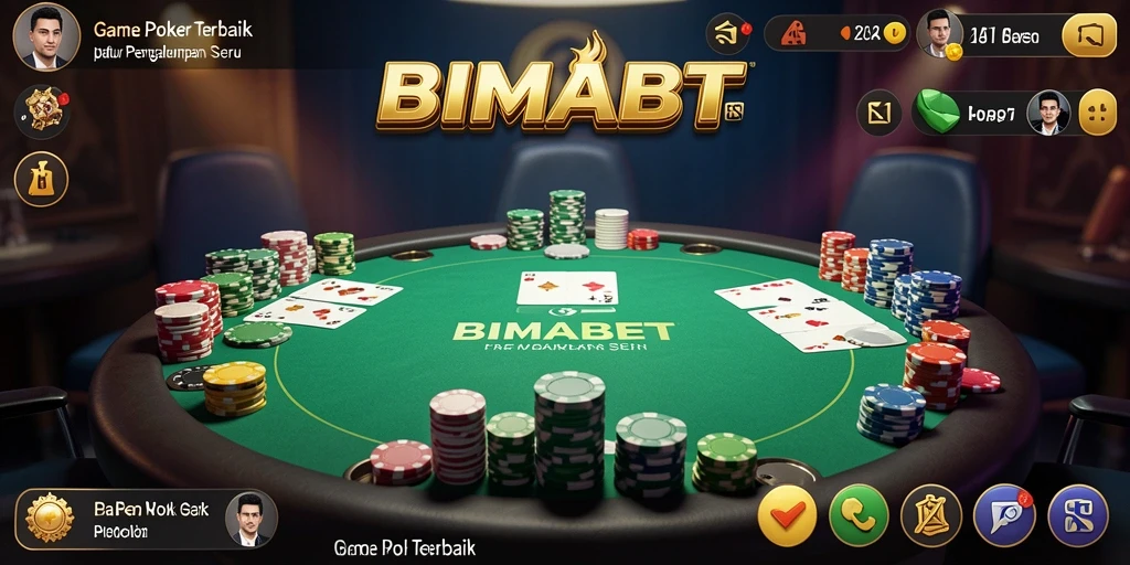 Gameplay seru di aplikasi poker BIMABET dengan grafis menakjubkan.