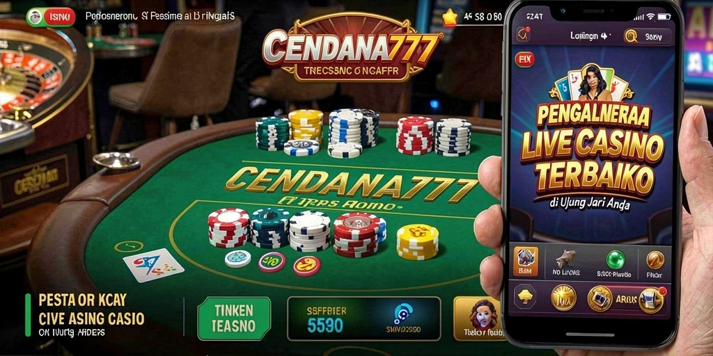 Tampilan gameplay Live Casino CENDANA777 yang mengasyikkan.