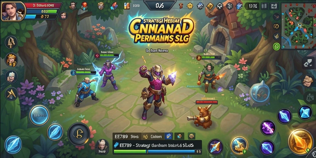 Tampilan gameplay seru dari <strong>EE789</strong> menampilkan pertempuran epik dan pembangunan kerajaan.
