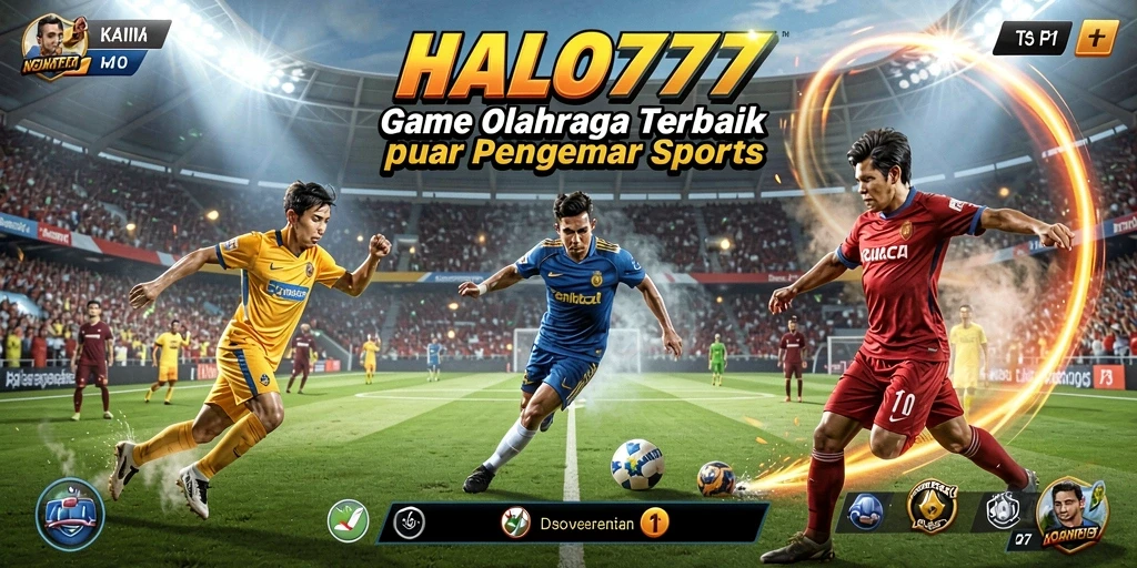 Tampilan gameplay HALO777 yang menampilkan pertandingan olahraga seru.