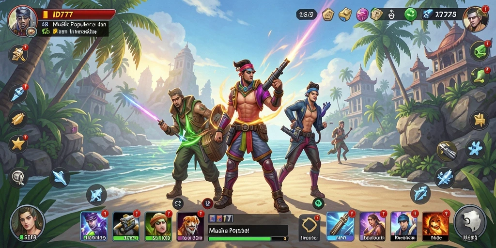 Tampilan gameplay interaktif dari ID777 yang seru dan mendebarkan.