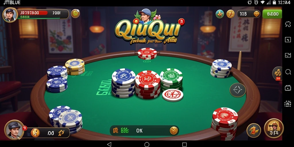 Tampilan gameplay JTBLUE yang menarik dan penuh tantangan di QiuQiu.