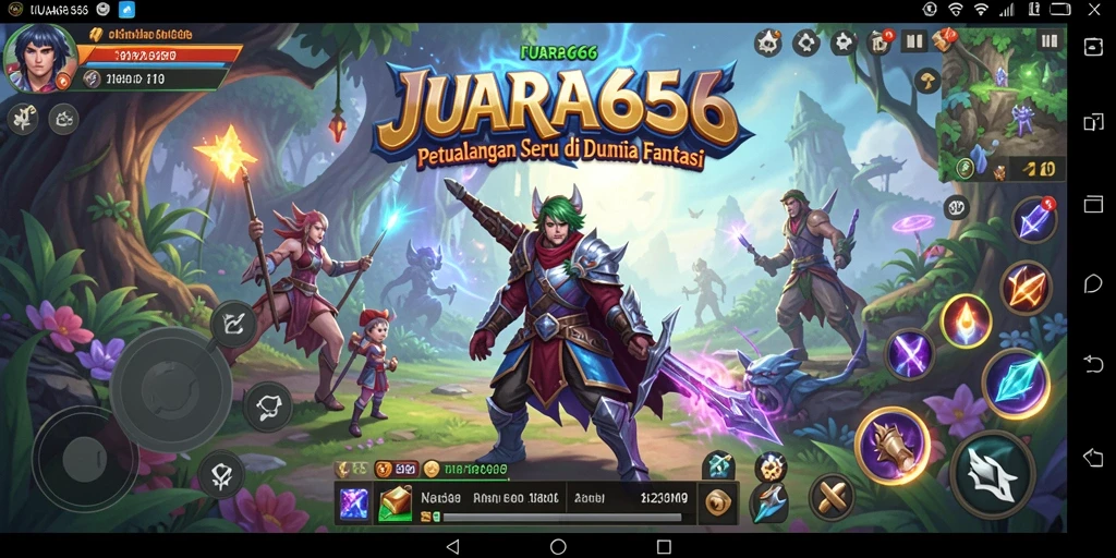 Tampilan gameplay JUARA666 dengan petualangan menantang yang mendebarkan.