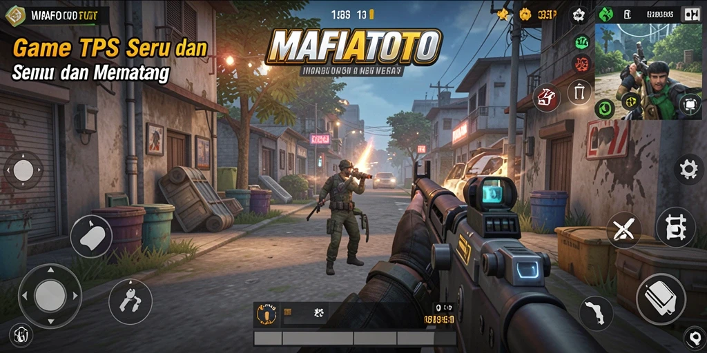 Tangkapan layar MAFIATOTO menampilkan aksi seru dalam pertarungan TPS.