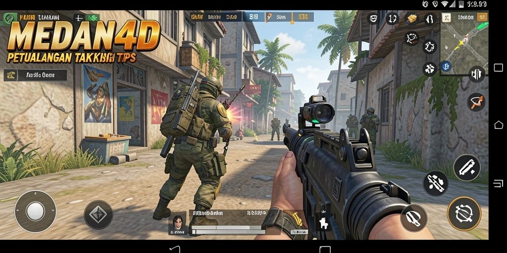 Tangkapan layar utama menampilkan aksi seru dari game TPS MEDAN4D.