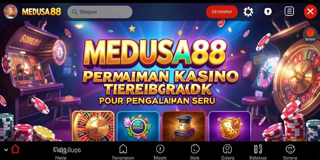Tampilan menarik dari gameplay Kasino di MEDUSA88.