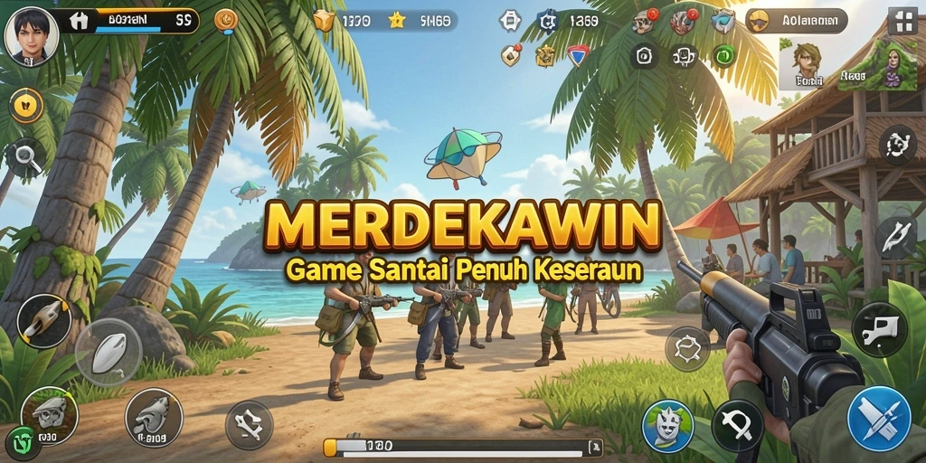 Tampilan gameplay MERDEKAWIN yang seru dan menarik.