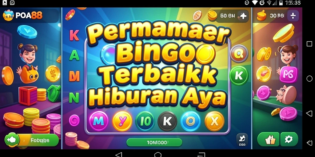 Tampilan gameplay menarik dalam aplikasi Bingo POA88.