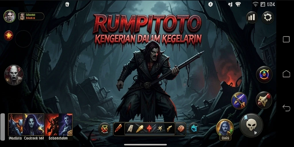 Gameplay menyeramkan di RUMPITOTO dengan suasana mencekam.