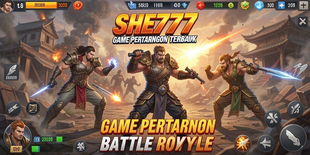Tangkapan layar gameplay yang seru dan mendebarkan dari SHE777.