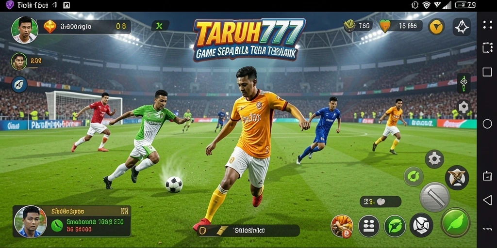 Tampilan gameplay TARUH777 dengan aksi seru di lapangan.