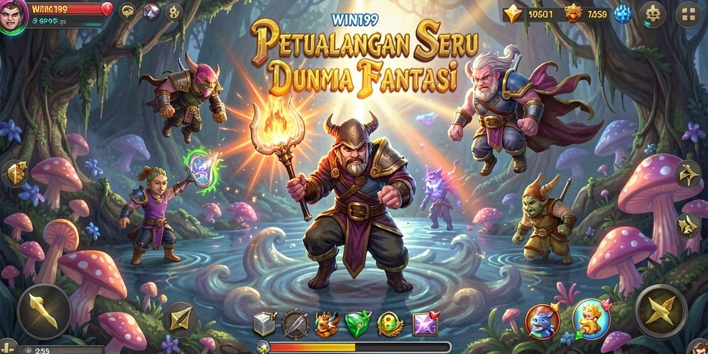 Tampilan menawan gameplay WIN199 yang penuh petualangan.